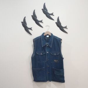 Denim Sleeveless Vest